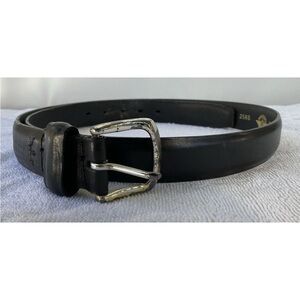 DOCKERS 2565 BLACK FULL GRAIN COWHIDE LEATHER BELT 36/90